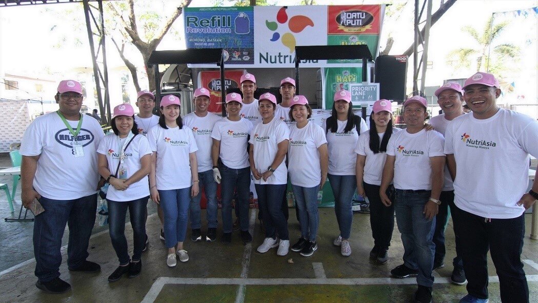 NutriAsia employees in Refill Revolution Morong, Bataan