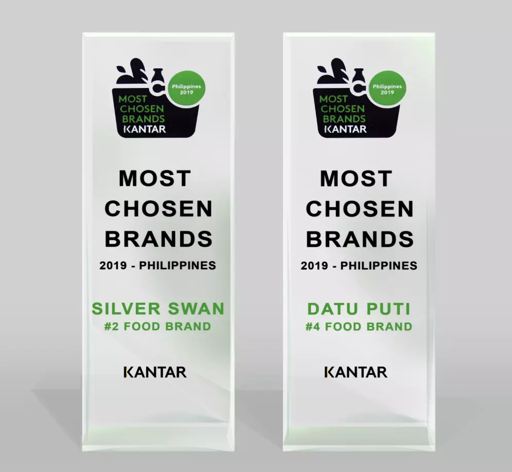 Most chosen brand Datu Puti and Silver Swan